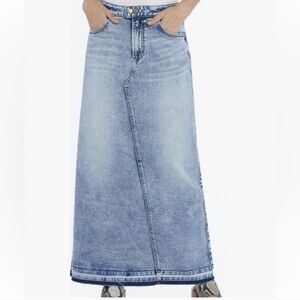 Denim Maxi Skirt
